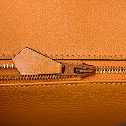 Hermes Epsom Horseshoe Birkin 30 Rose Azalee Jaune D'or 10 of 33