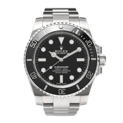 Rolex Stainless Steel 40mm Oyster Perpetual Submariner Watch Black 114060 1 of 6