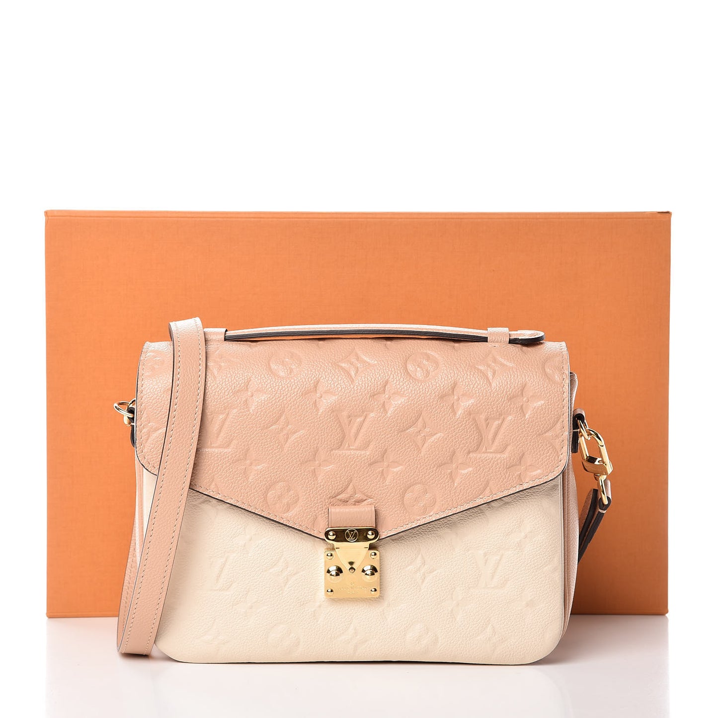 Empreinte Pochette Metis Beige Rose Creme