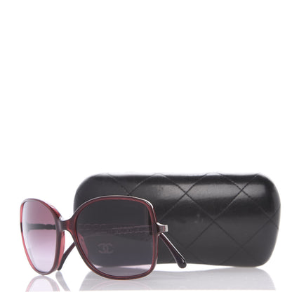 Chanel Lambskin Square Chain Sunglasses 5210-Q Red 8 of 8