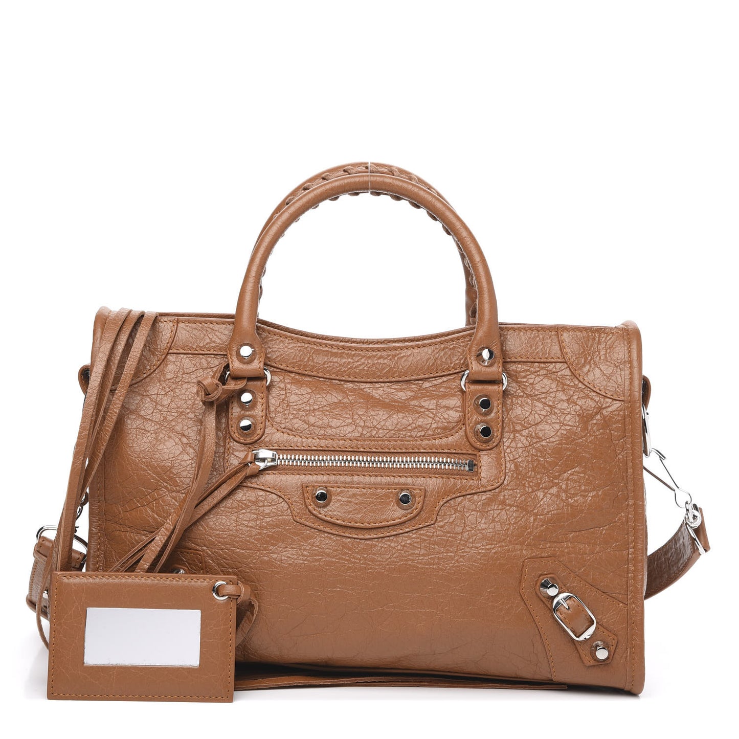 Agneau Classic Silver Hardware S City Camel