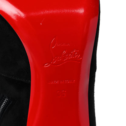 Christian Louboutin Veau Velours Cavalika 85 Boots 36 Black 6 of 9