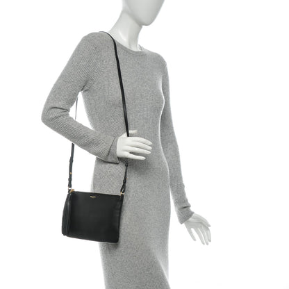Saint Laurent Calfskin Teen Monogram Crossbody Bag Black 2 of 7