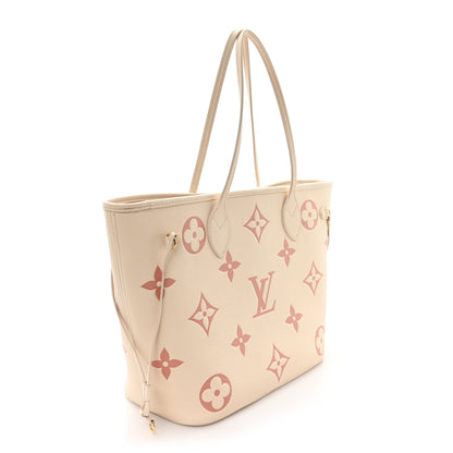 Louis Vuitton Empreinte Monogram Giant Neverfull MM Creme Rose Trianon 4 of 10