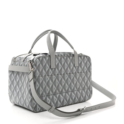 Christian Dior CD Diamond Canvas Calfskin Hit The Road Pet Carrier Gray 2 of 10