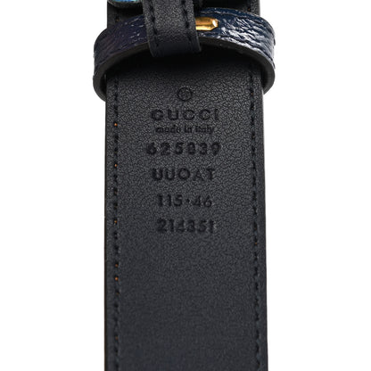 Gucci GG Supreme Monogram Kaleidoscope Double G 30mm Belt 115 46 Blue Orange Multicolor Blue Agata 5 of 6