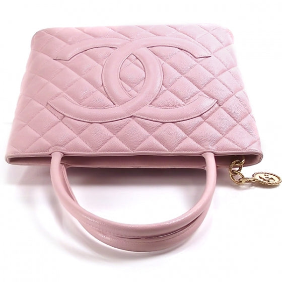 Caviar Medallion Tote Pink