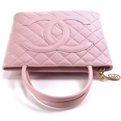 Chanel Caviar Medallion Tote Pink 7 of 12