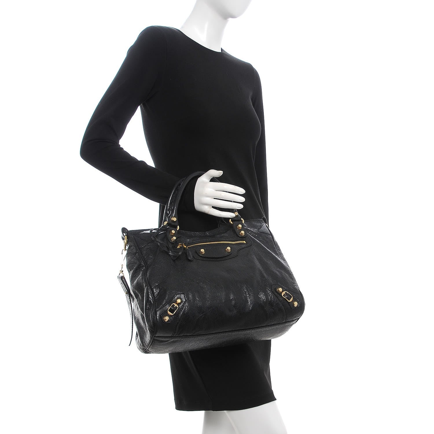 Balenciaga Agneau Giant 12 Gold Hardware Velo Black 3 of 8