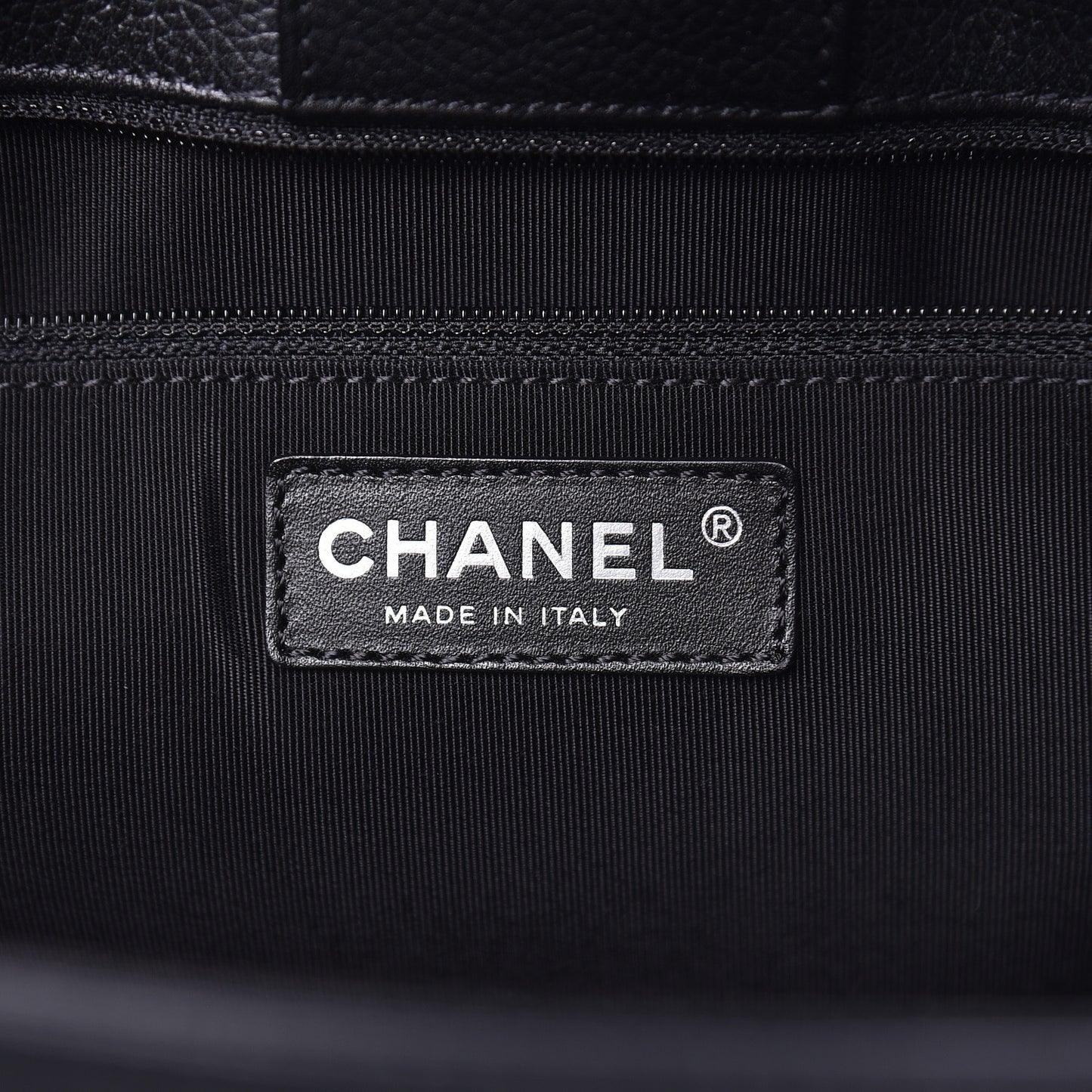 Calfskin Cerf Executive Shopper Tote Black
