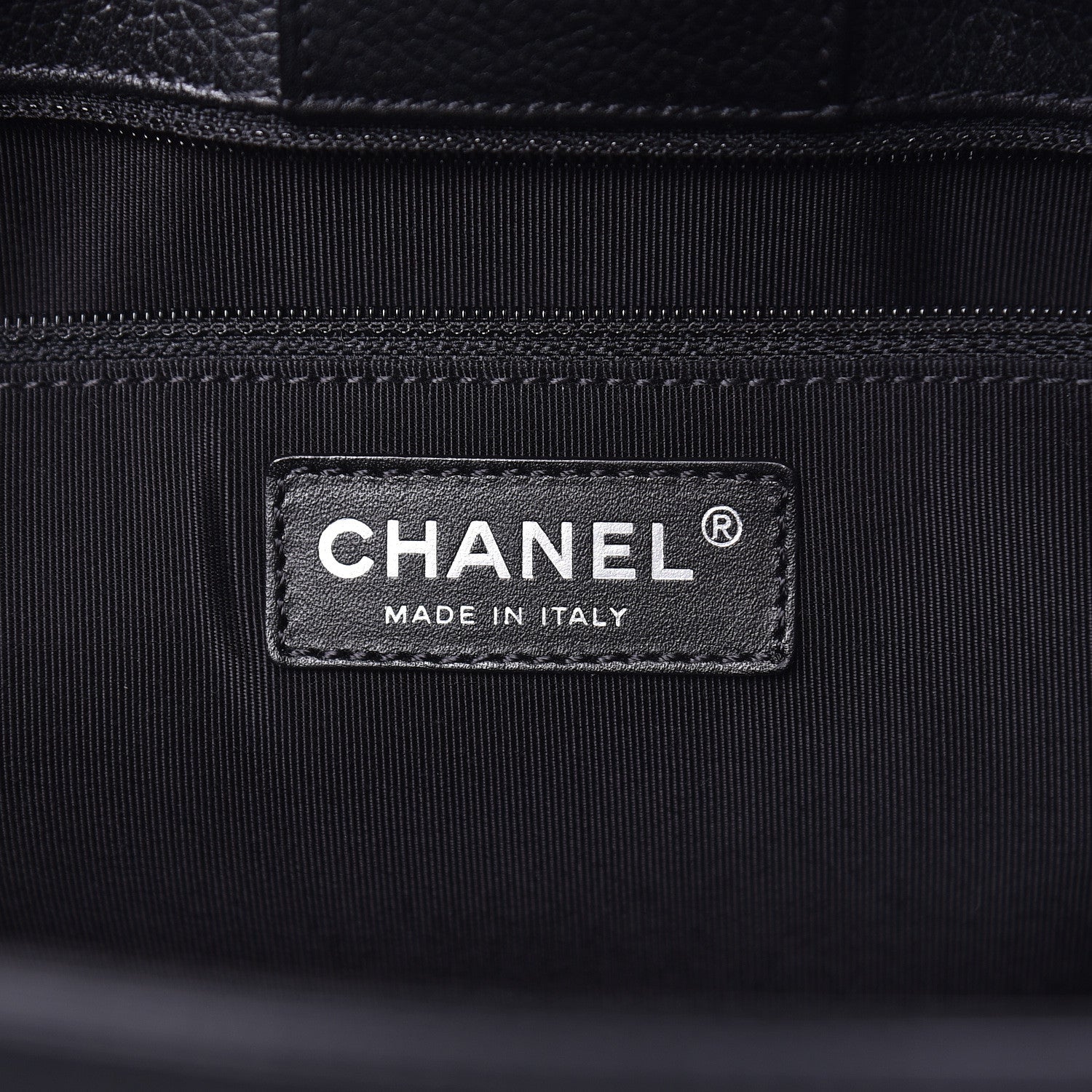 Chanel Calfskin Cerf Executive Shopper Tote Black 7 of 12