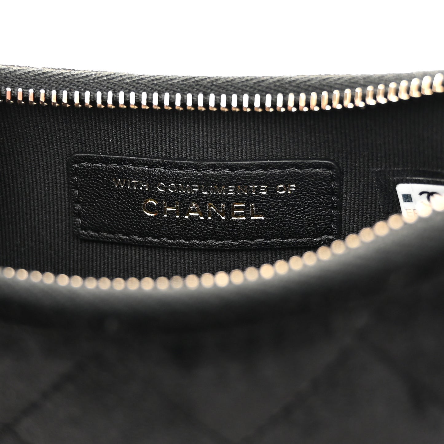 Velvet Crystal Quilted Chain Hobo Black