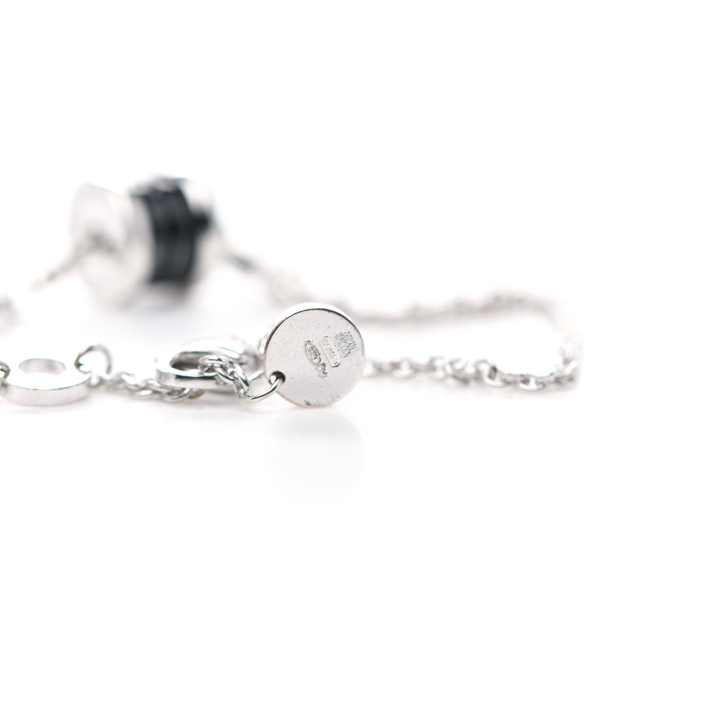 Sterling Silver Black Ceramic Save the Children Bracelet