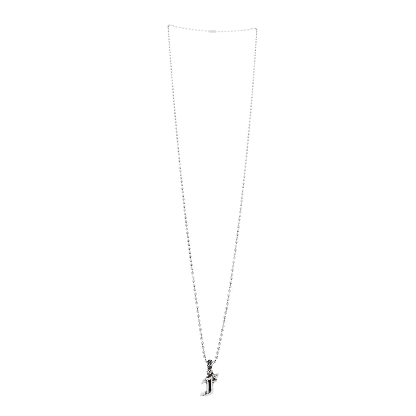 Sterling Silver Initial J Pendant Necklace