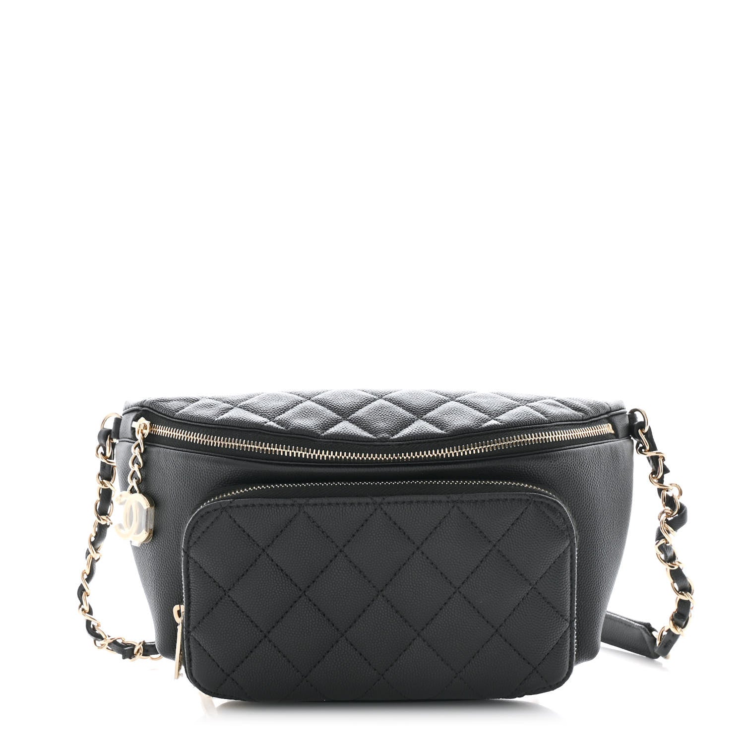 Chanel Caviar Quilted Business Affinity Waist Belt Bag Black 1 of 10