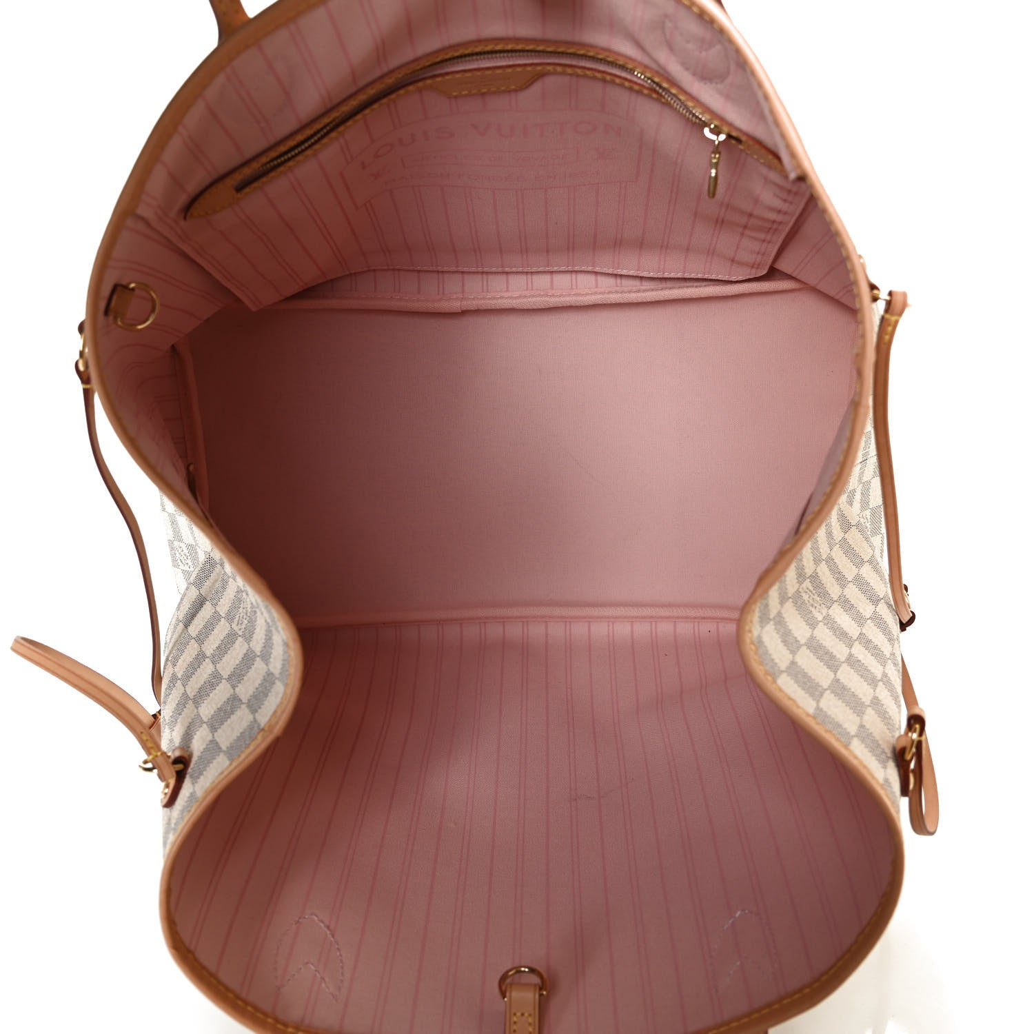 Louis Vuitton Damier Azur Neo Neverfull GM Rose Ballerine 5 of 14