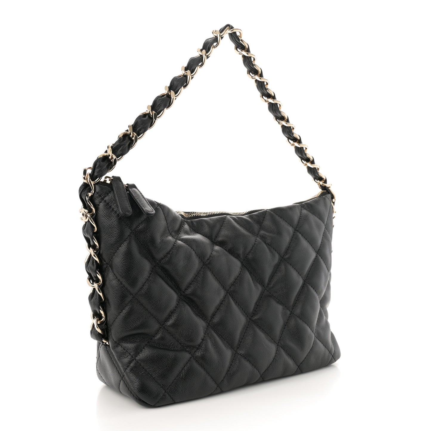 Caviar Quilted Daylight Hobo Black