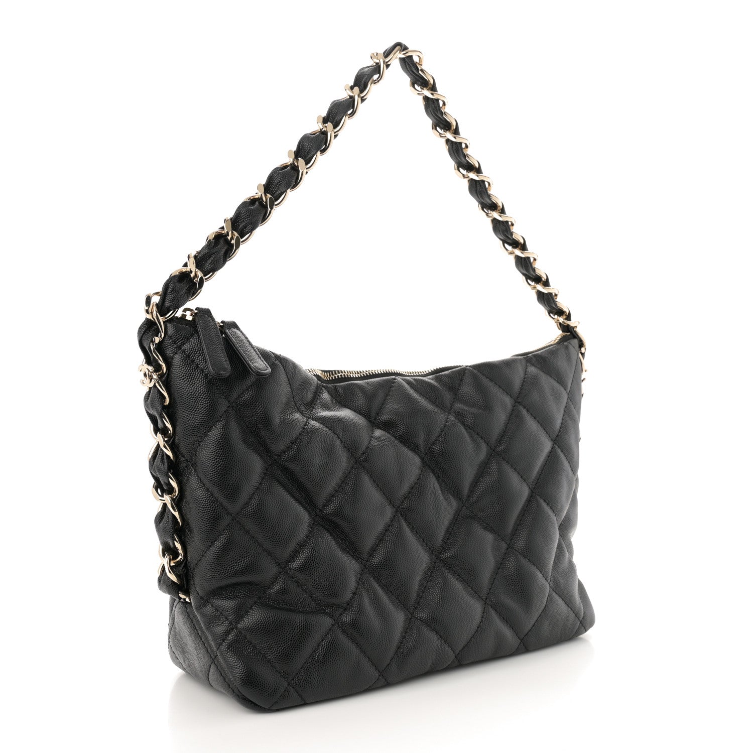 Chanel Caviar Quilted Daylight Hobo Black 3 of 11