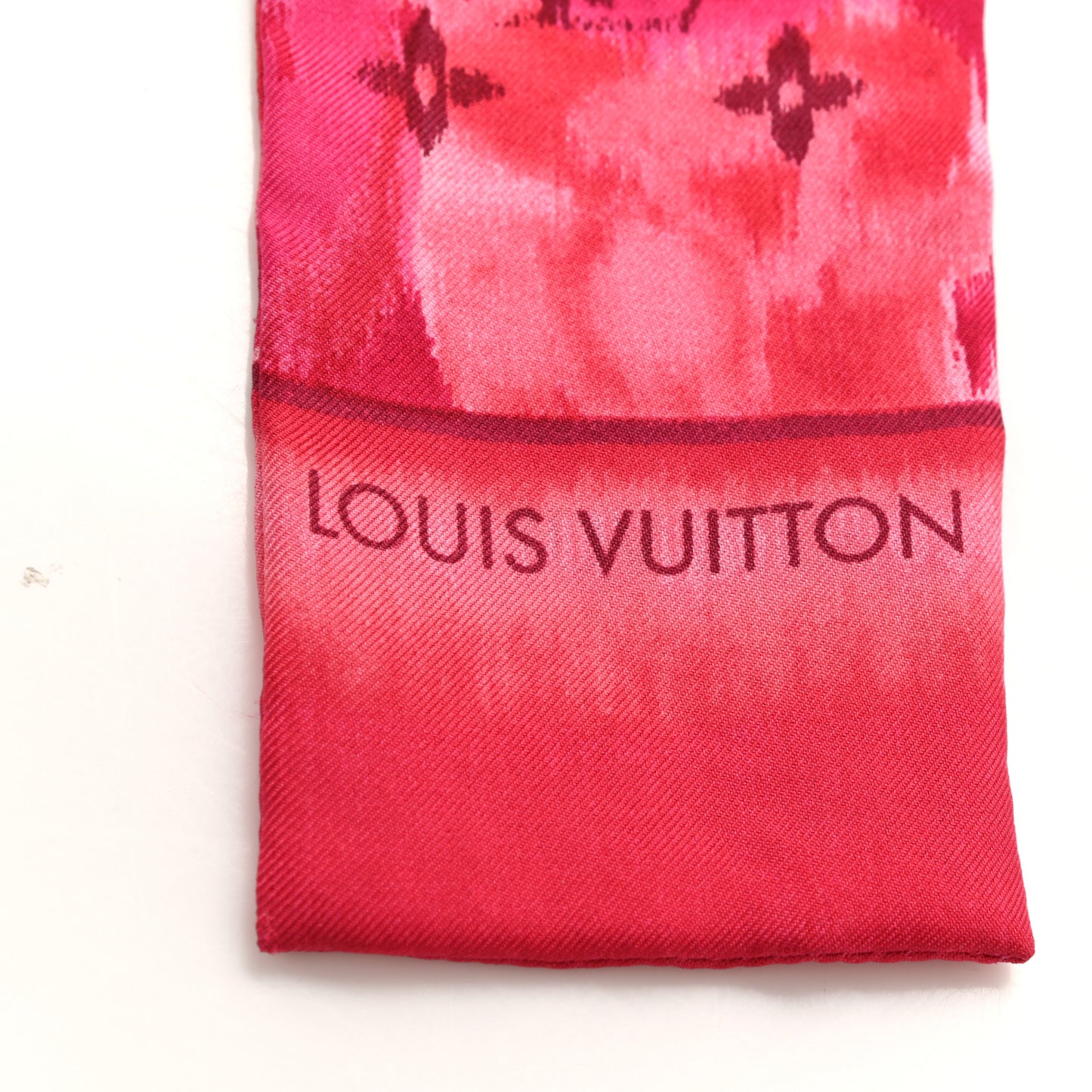 Silk Monogram Ikat Summer Bandeau Rose Indien