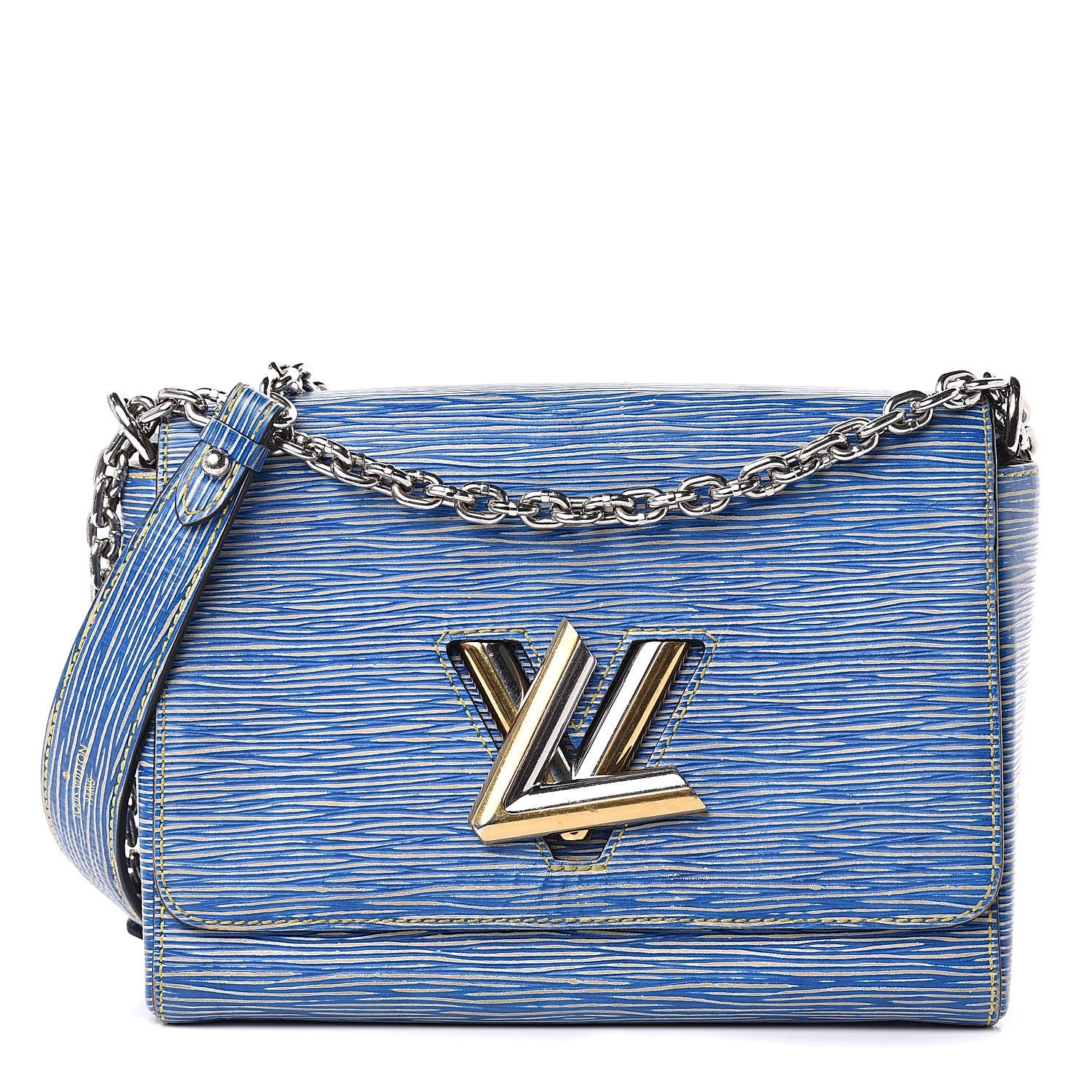 Louis Vuitton Epi Twist Shoulder Bag MM Denim Light 1 of 15