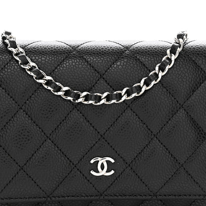 Chanel Caviar Quilted Wallet on Chain WOC Black 5 of 11
