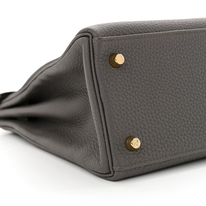 Hermes Togo Kelly Retourne 28 Etain 9 of 11