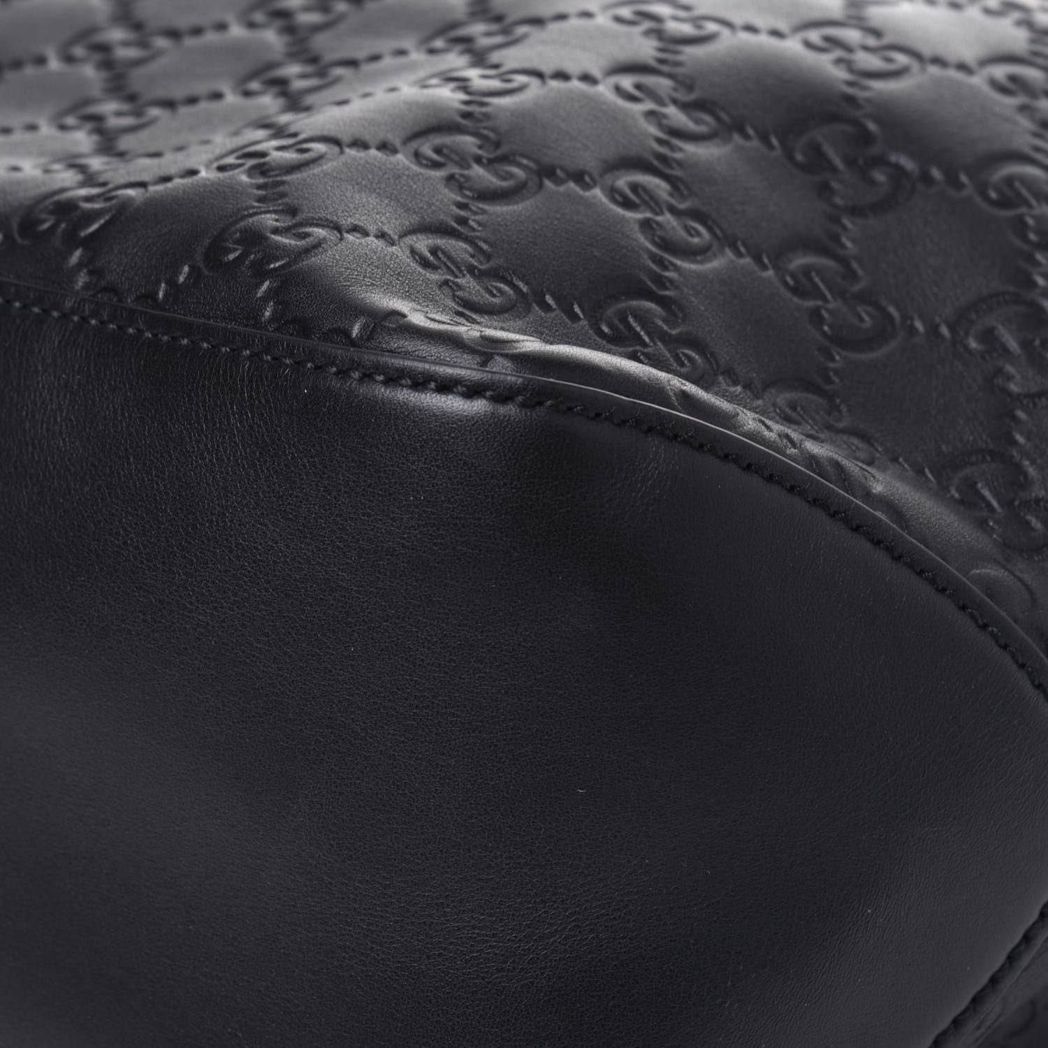 Gucci Guccissima Signature Large Linea A Hobo Black 12 of 15