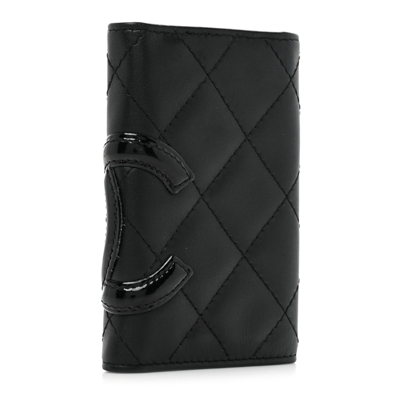 Chanel Calfskin Quilted Cambon 6 Key Holder Black 3 of 16