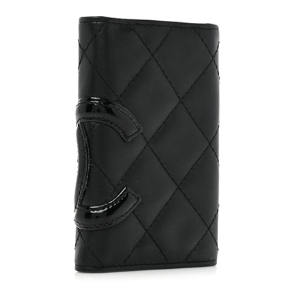 Chanel Calfskin Quilted Cambon 6 Key Holder Black 3 of 16