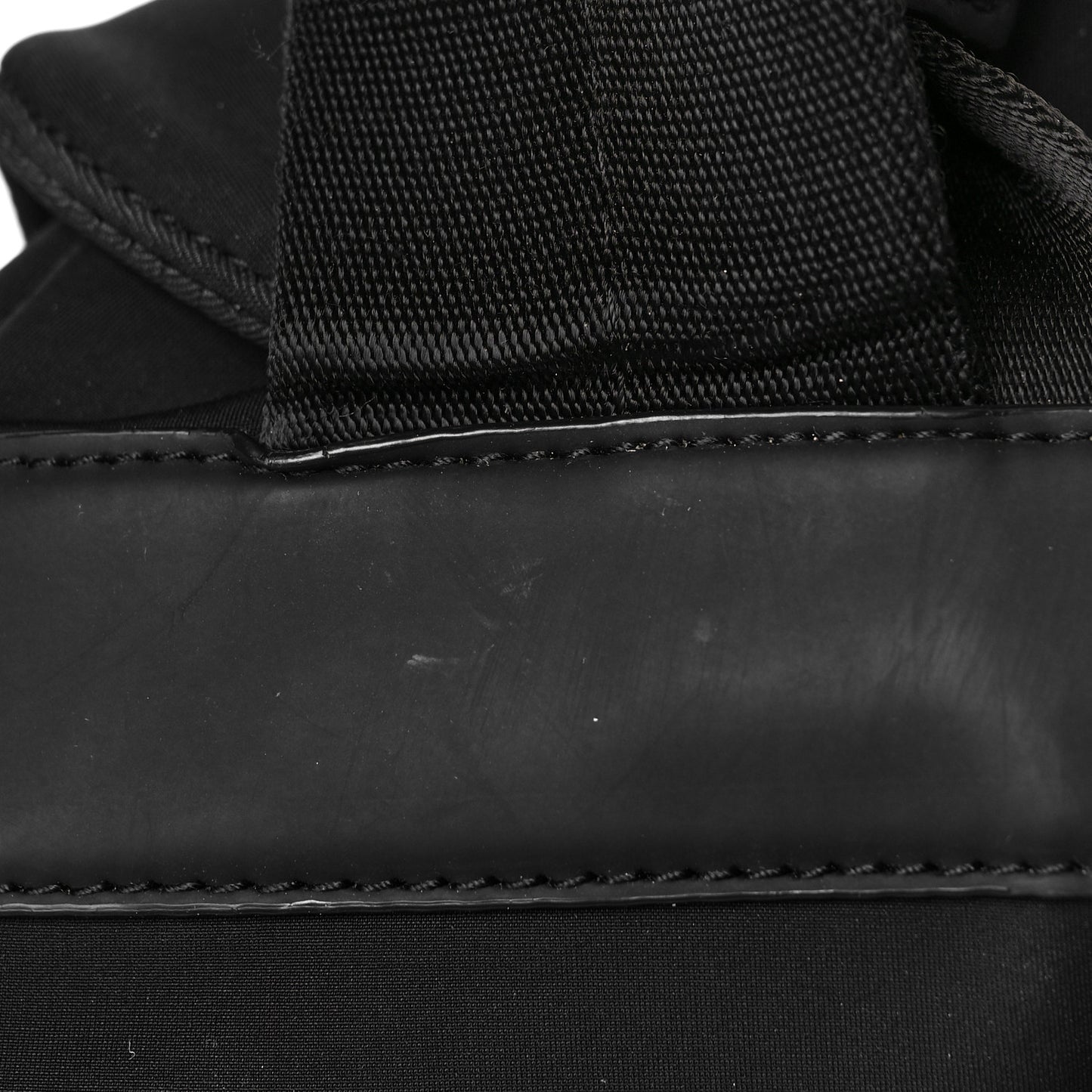 Nylon Logo Backpack Black