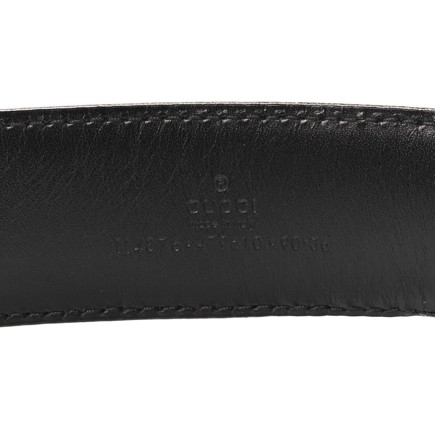 Gucci Calfskin Interlocking G 40mm Belt 90 36 Black 5 of 5