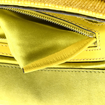 Fendi Rolling Stone Vitello Seta Bead Embroidered Re-Edition Baguette Giallo 7 of 10