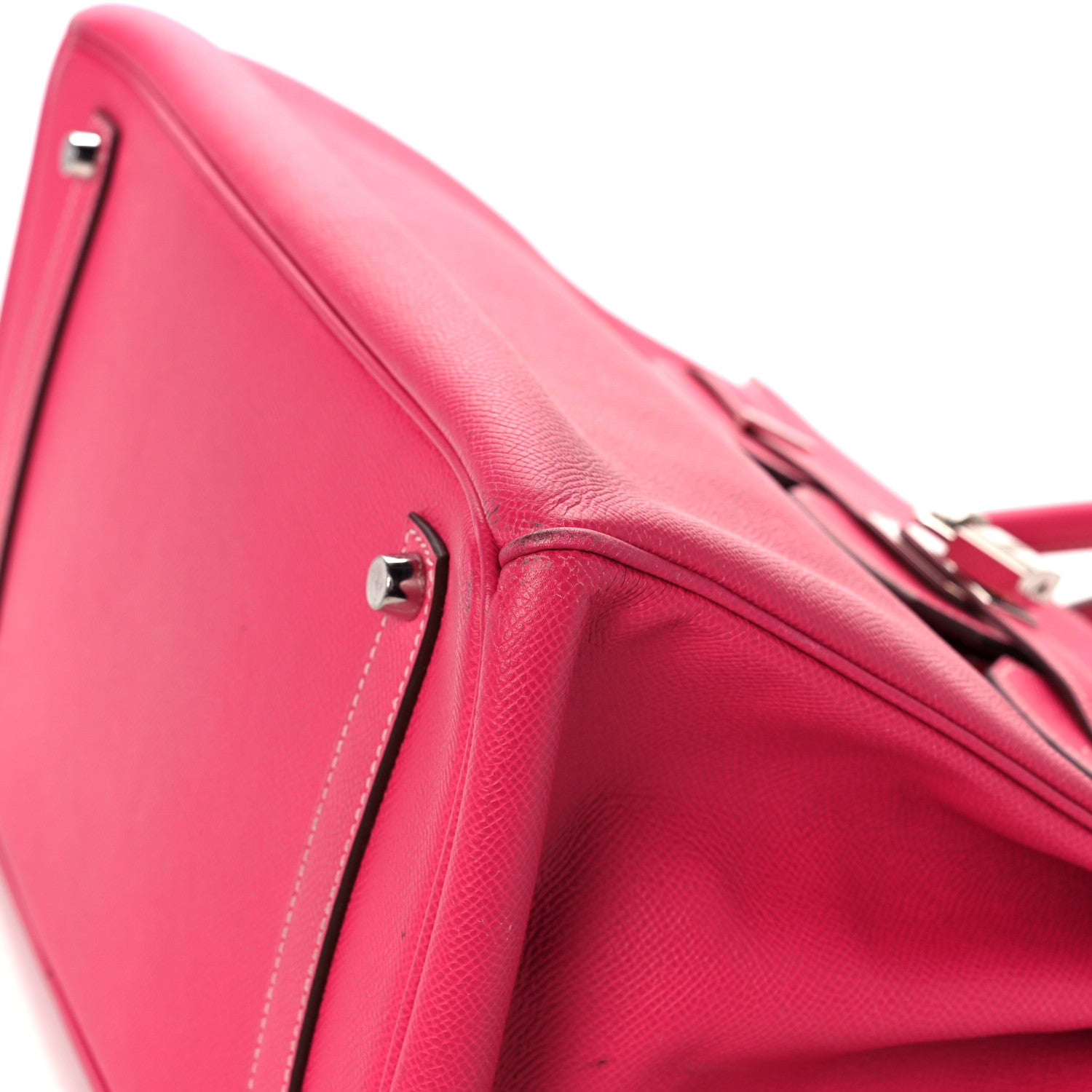 Hermes Epsom Candy Birkin 35 Rose Tyrien Rubis 35 of 51