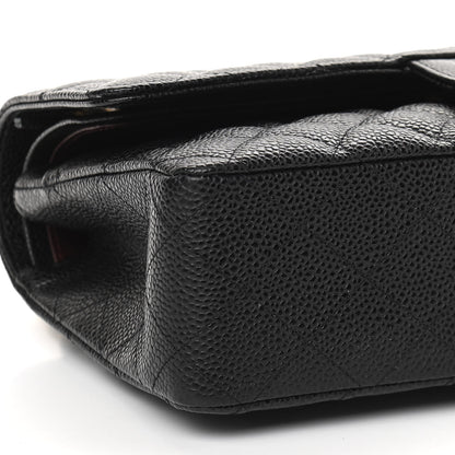 Chanel Caviar Quilted Medium Double Flap Black 8 of 9