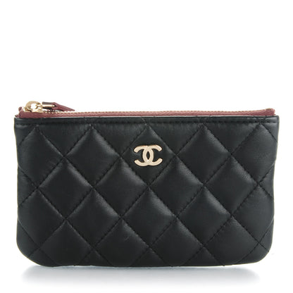 Chanel Lambskin Quilted Small Cosmetic Case Black 1 of 7