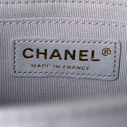 Chanel Lambskin Quilted Mini Flap Light Grey 6 of 10