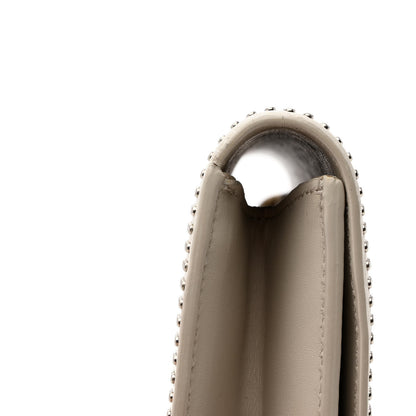 Saint Laurent Calfskin Studded Lutetia Flap Clutch White 11 of 13