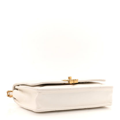 Chanel Lambskin Quilted Chanel 19 Wallet On Chain WOC White 4 of 13