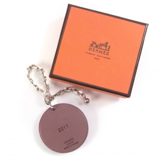 Hermes Barenia Leather Rabbit Key Chain 2 of 4