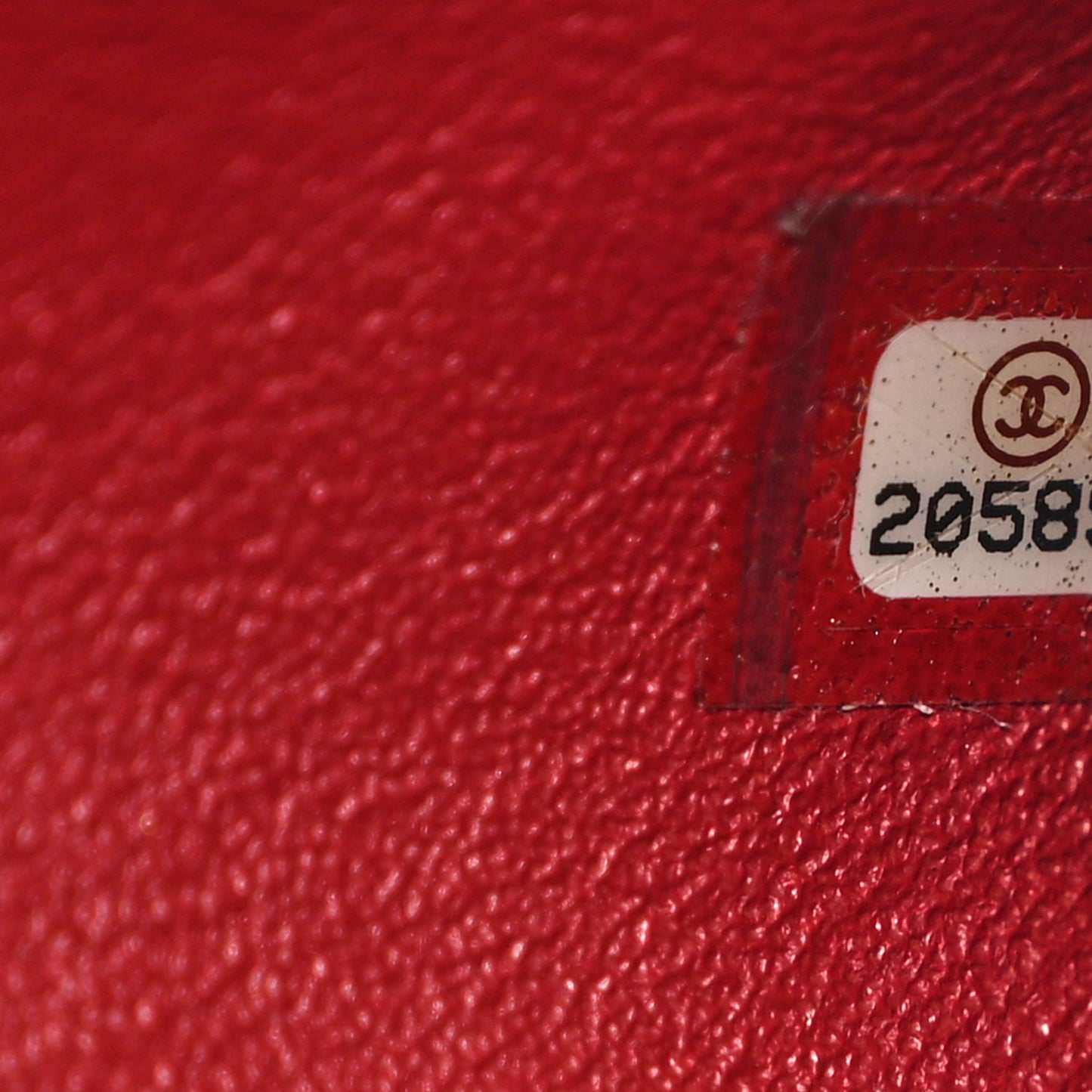 Lambskin Chevron Quilted Timeless Clutch Red