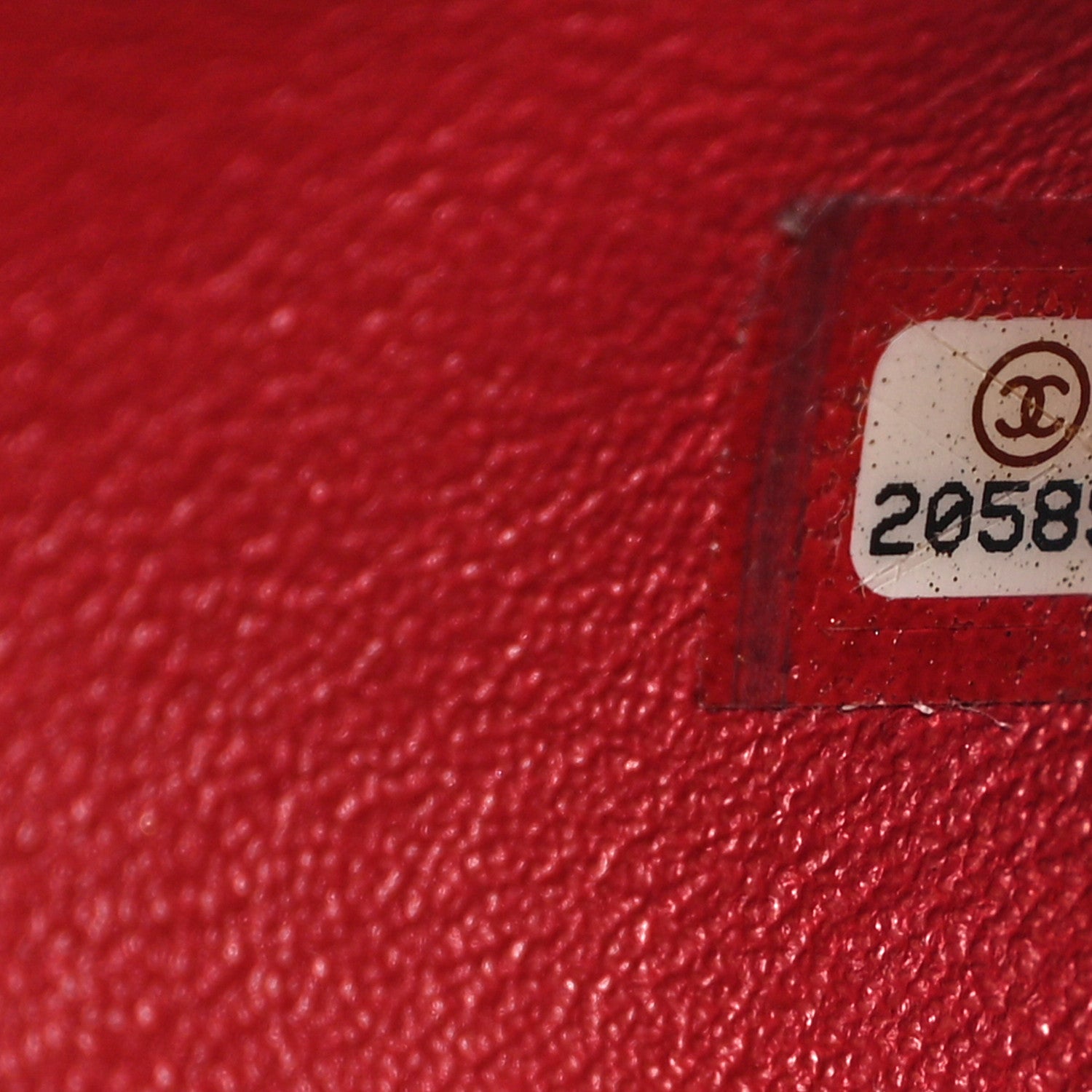 Chanel Lambskin Chevron Quilted Timeless Clutch Red 7 of 11