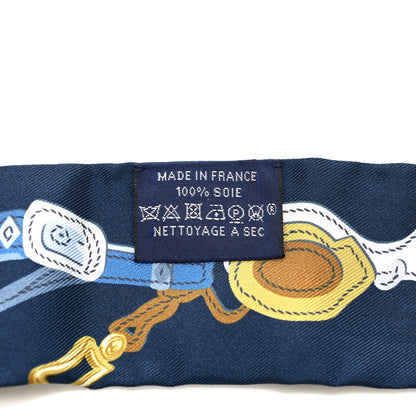 Hermes Silk Brides de Gala Twilly Marine Beige Dore 4 of 4