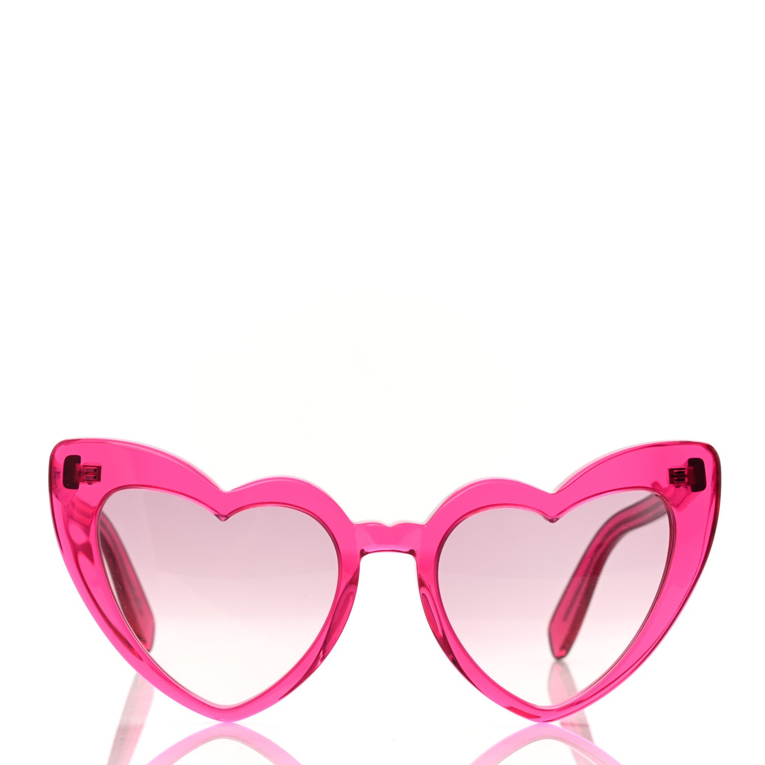 Saint Laurent Acetate Heart Frame Loulou SL181 Sunglasses Pink 2 of 8