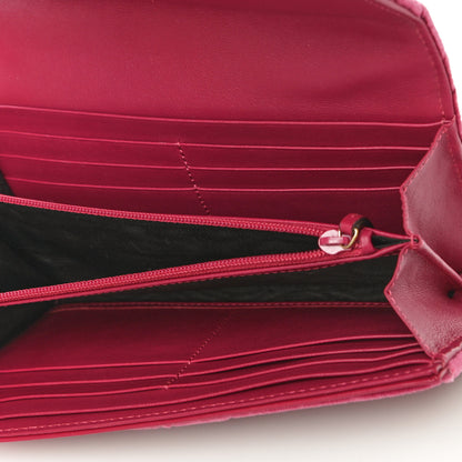 Gucci Velvet Matelasse Pearl Love Embroidered GG Marmont Wallet Light Raspberry Rose 5 of 12