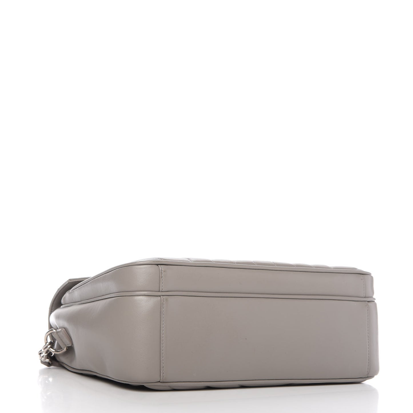 Calfskin Y Quilted Monogram Loulou Shoulder Bag Light Grey