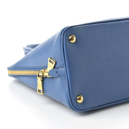 Prada Saffiano Lux Large Promenade Tote Bluette 6 of 9