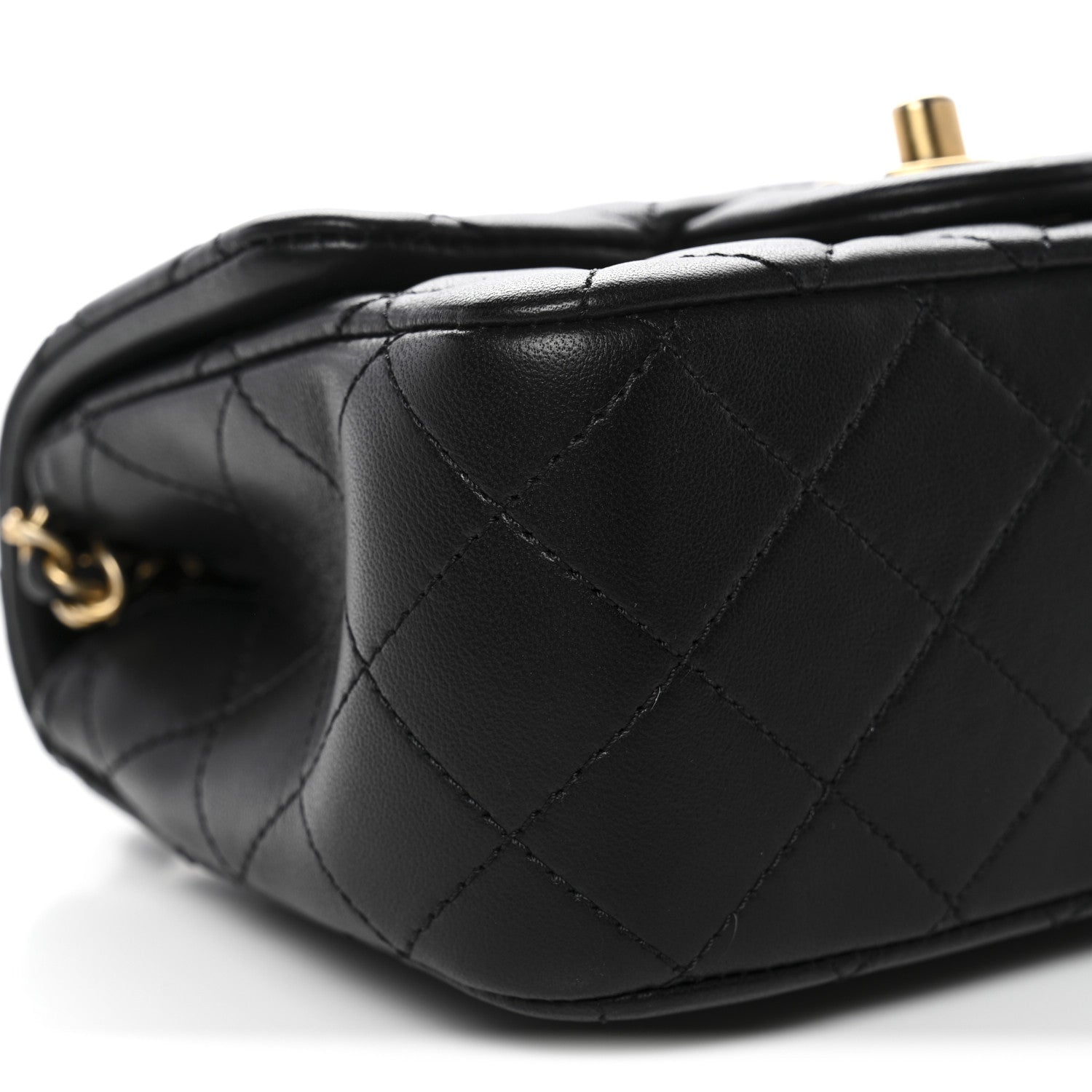Chanel Lambskin Quilted Mini Pearl Crush Flap Black 8 of 10