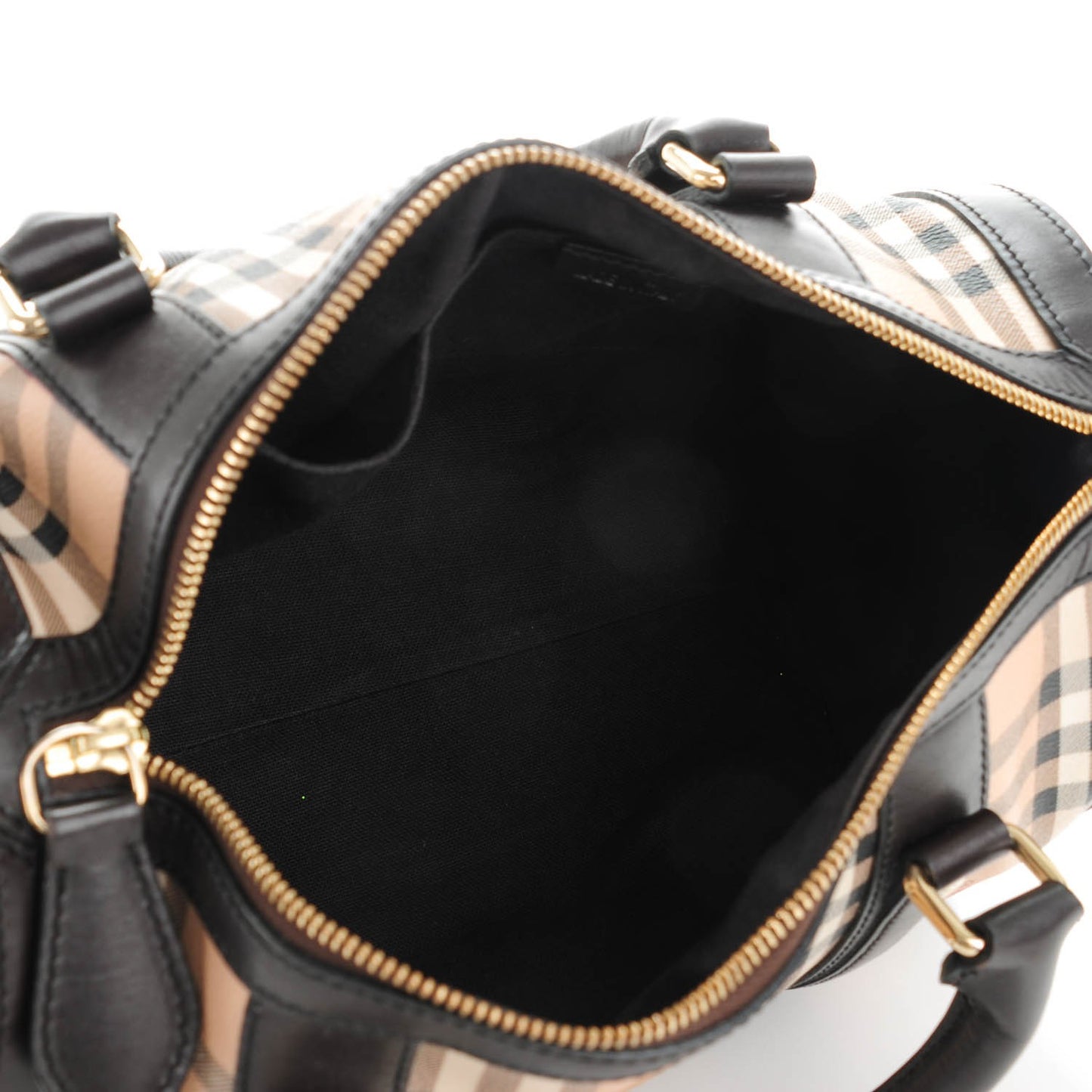 Haymarket Check Medium Alchester Bowling Bag Chocolate