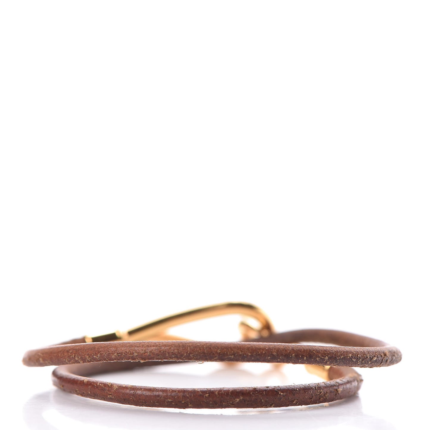 Natural Bridle Jumbo Double Tour Bracelet Bouton