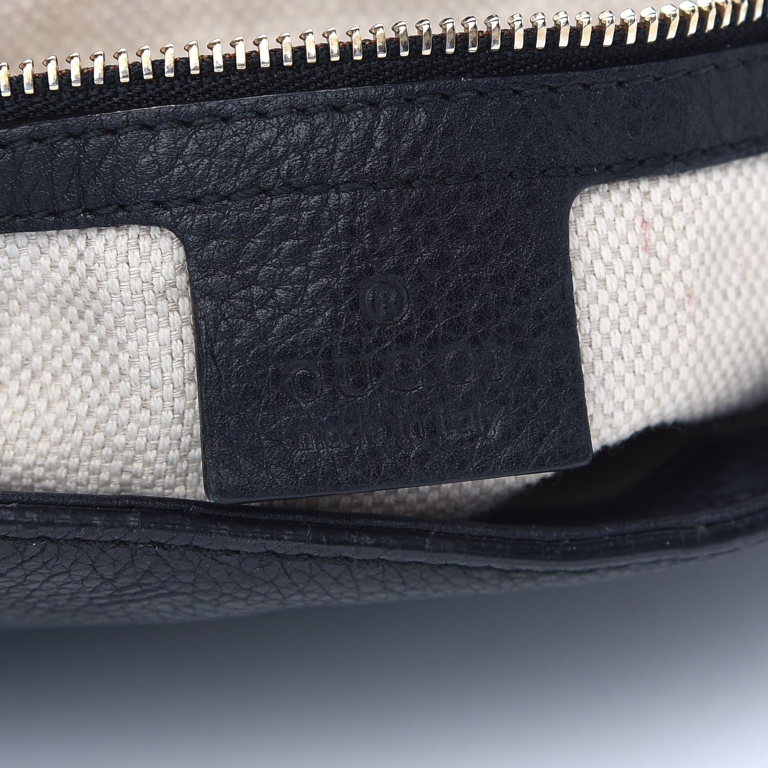 Gucci Pebbled Calfskin Medium Soho Flap Crossbody Black 5 of 8